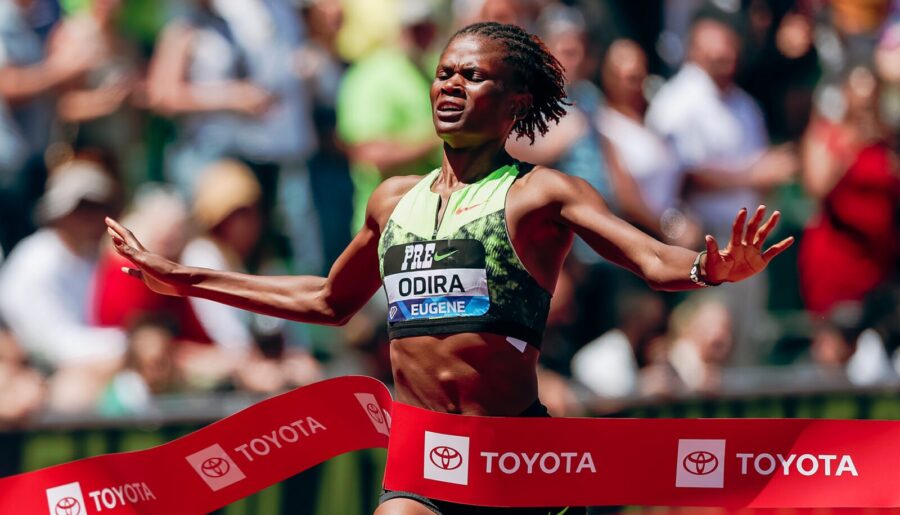 Odira Stuns Hodgkinson in Eugene with Best Performance