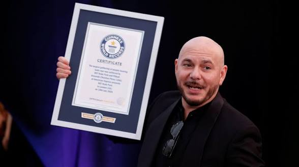 Pitbull Fans Set World Record with 22,000 Stunning Bald Caps