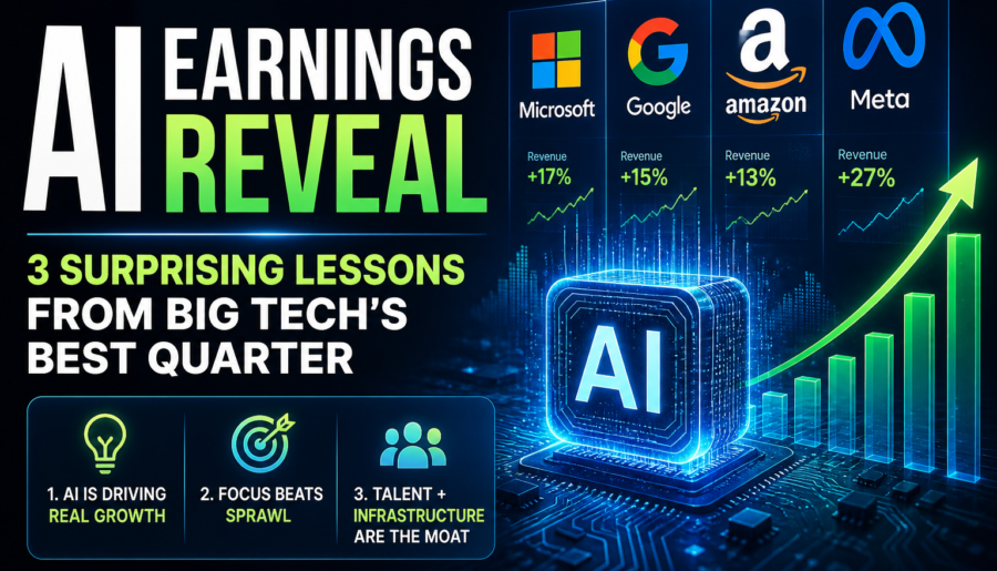 AI Earnings Reveal 3 Surprising Lessons from Big Tech’s Best Quarter