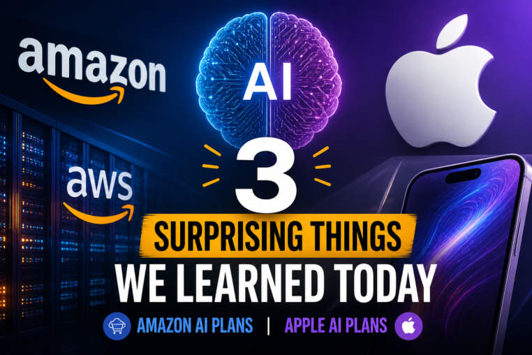 Illustration of Amazon and Apple AI Plans: 3 Surprising Things We Learned Today
