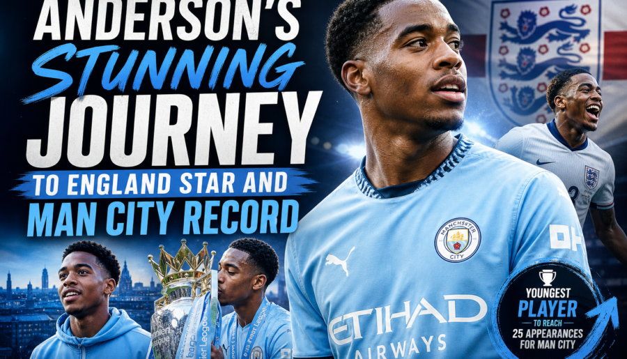 Anderson’s Stunning Journey to England Star and Man City Record