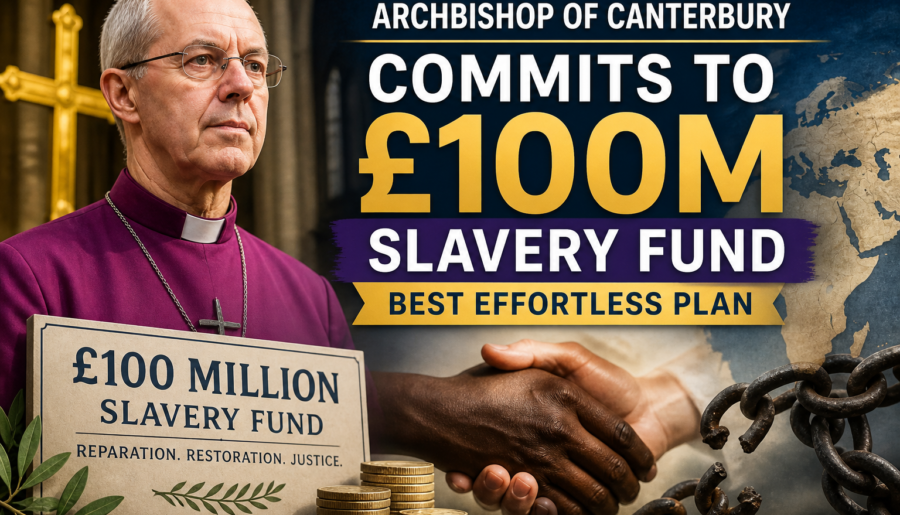 Archbishop of Canterbury Commits to £100m Slavery Fund: Best Effortless Plan