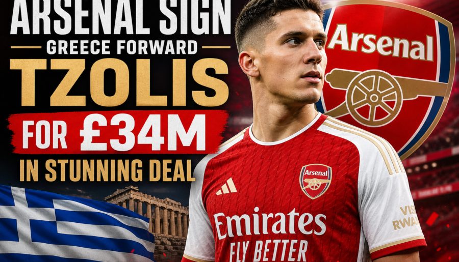 Arsenal Sign Greece Forward Tzolis for £34m in Stunning Deal