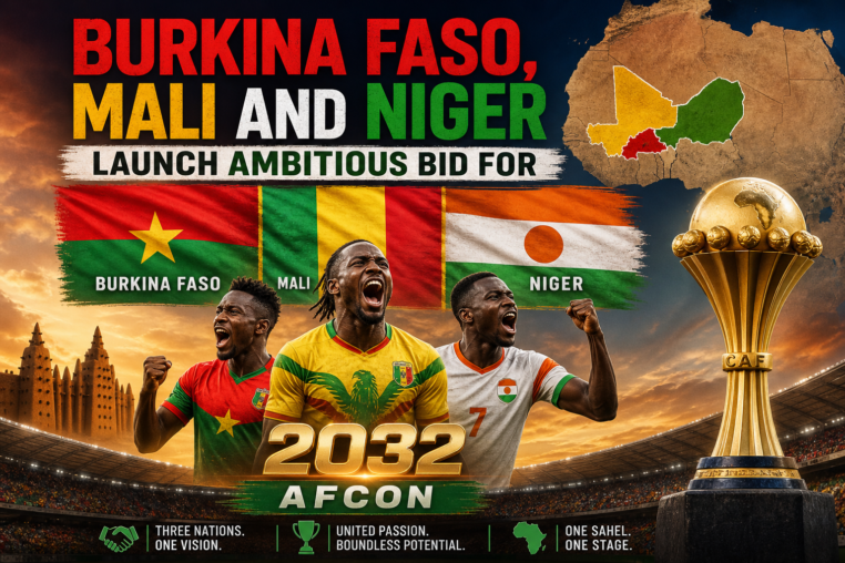Illustration of Burkina Faso, Mali and Niger Launch Ambitious Bid for 2032 Afcon