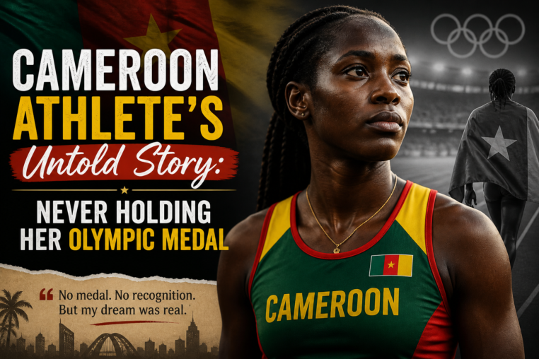 Illustration of Cameroon Athlete’s Untold Story: Never Holding Her Olympic Medal
