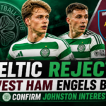 Illustration of Celtic Reject West Ham Engels Bid, Confirm Johnston Interest