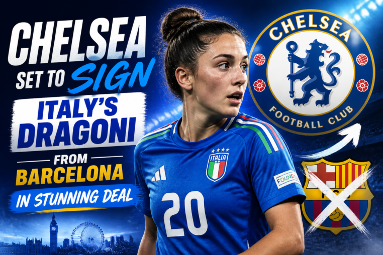 Illustration of Chelsea Set to Sign Italy's Dragoni from Barcelona in Stunning Deal