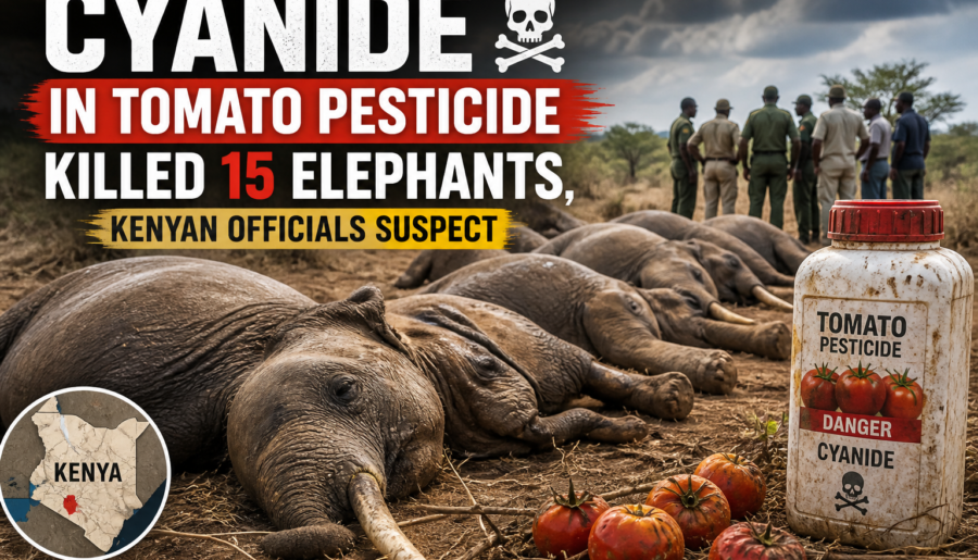Cyanide in Tomato Pesticide Killed 15 Elephants, Kenyan Officials Suspect