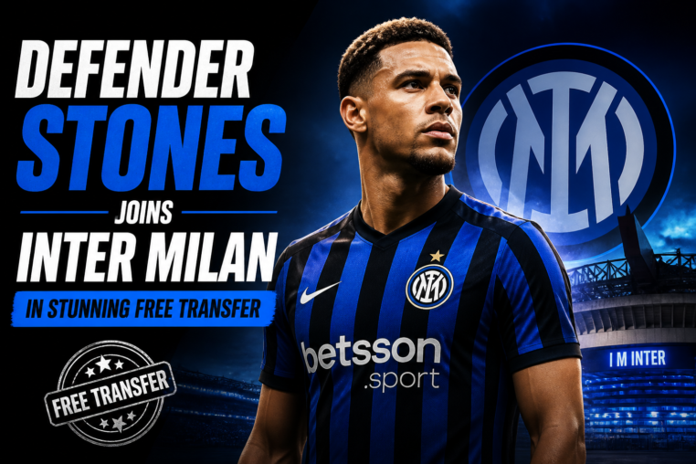 Illustration of Defender Stones Joins Inter Milan in Stunning Free Transfer