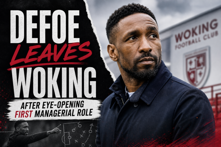 Illustration of Defoe Leaves Woking After Eye-Opening First Managerial Role