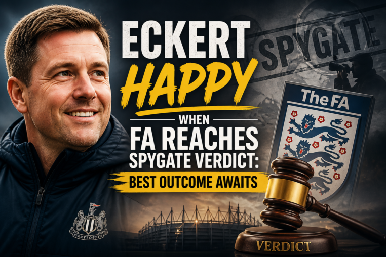 Illustration of Eckert Happy When FA Reaches Spygate Verdict: Best Outcome Awaits
