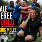 Illustration of Female Referee Injured in Shocking Melee During Friendly Match