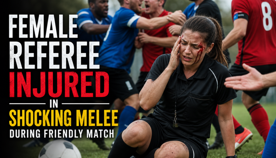 Female Referee Injured in Shocking Melee During Friendly Match