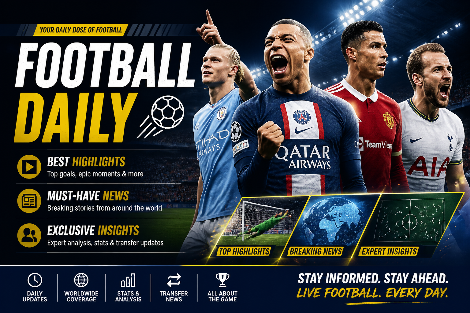 Illustration of Football Daily: Best Highlights, Must-Have News & Exclusive Insights