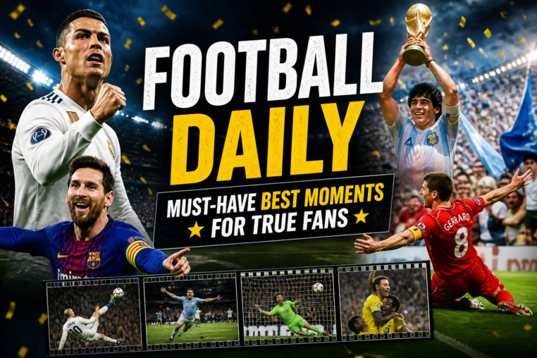 Illustration of Football Daily: Must-Have Best Moments for True Fans
