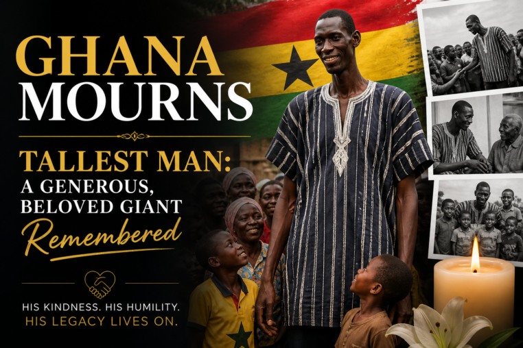 Illustration of Ghana Mourns Tallest Man: A Generous, Beloved Giant Remembered