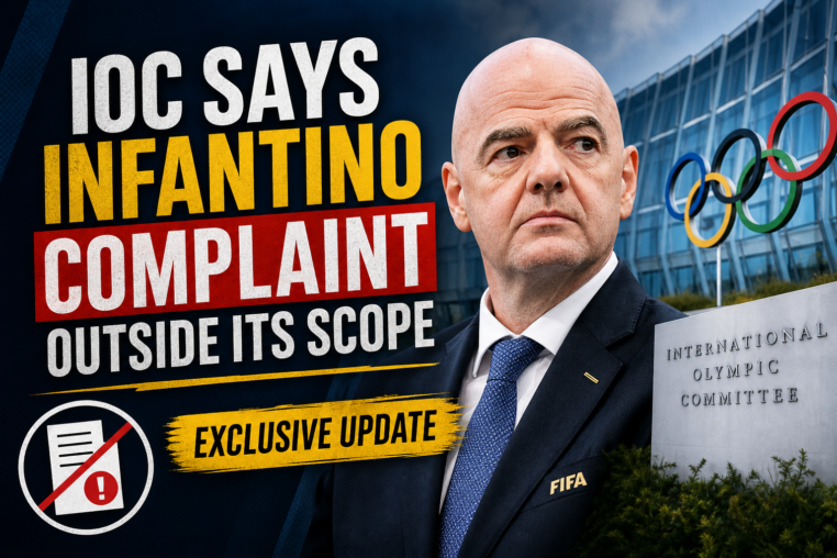 Illustration of IOC Says Infantino Complaint Outside Its Scope: Exclusive Update