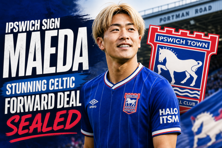Illustration of Ipswich Sign Maeda: Stunning Celtic Forward Deal Sealed