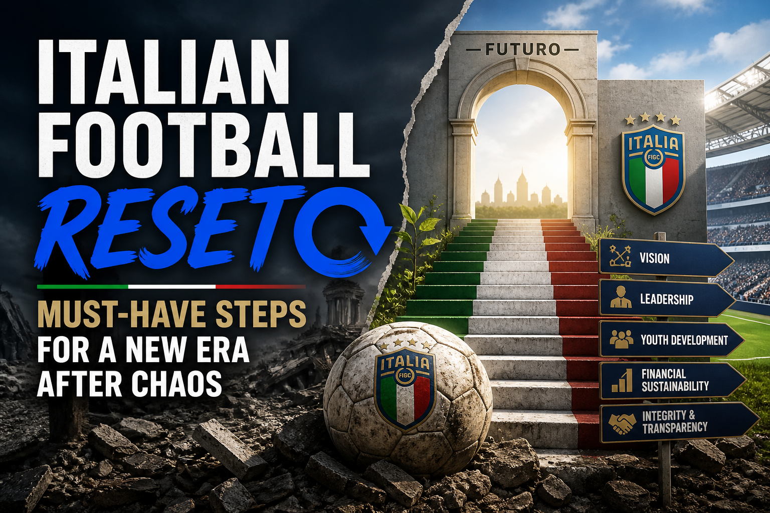 Illustration of Italian Football Reset: Must-Have Steps for a New Era After Chaos
