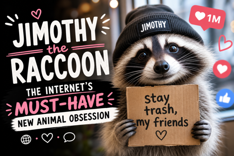 Illustration of Jimothy the Raccoon: The Internet’s Must-Have New Animal Obsession