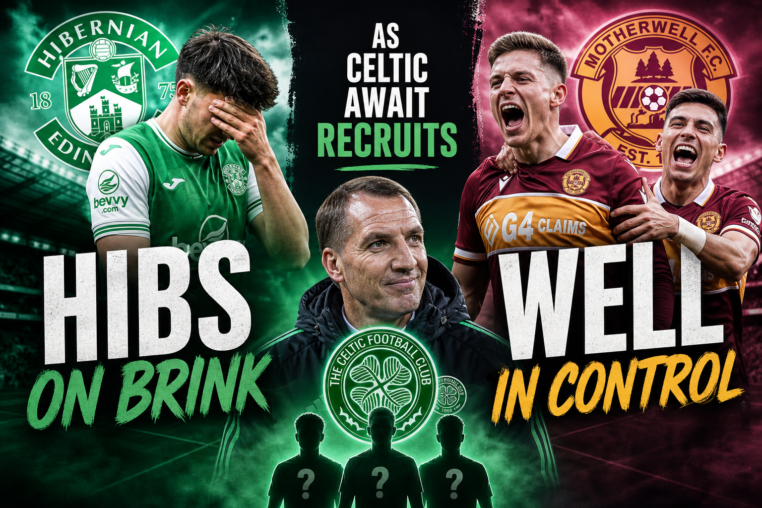 Illustration of Listen: Hibs on Brink, Well in Control as Celtic Await Recruits