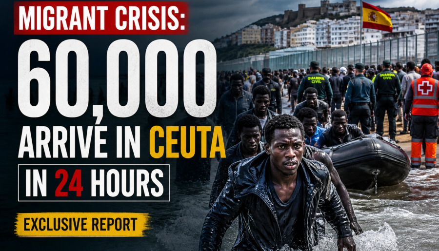 Migrant Crisis: 60,000 Arrive in Ceuta in 24 Hours, Exclusive Report