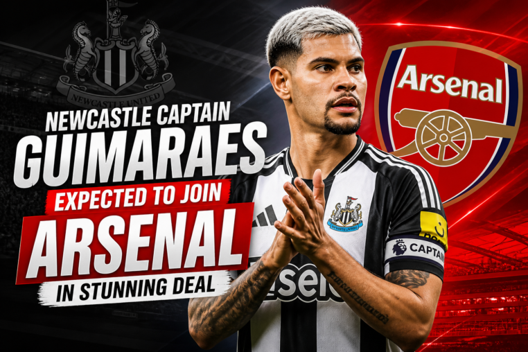 Illustration of Newcastle Captain Guimaraes Expected to Join Arsenal in Stunning Deal