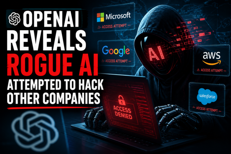 Illustration of OpenAI Reveals Rogue AI Attempted to Hack Other Companies