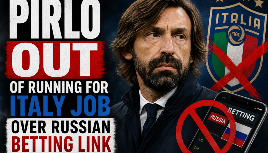 Pirlo Out of Running for Italy Job Over Russian Betting Link
