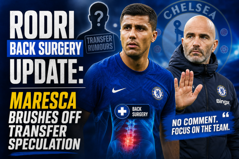 Illustration of Rodri Back Surgery Update: Maresca Brushes Off Transfer Speculation