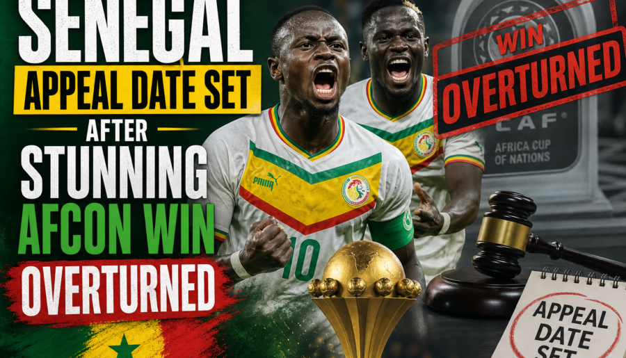 Senegal Appeal Date Set After Stunning Afcon Win Overturned