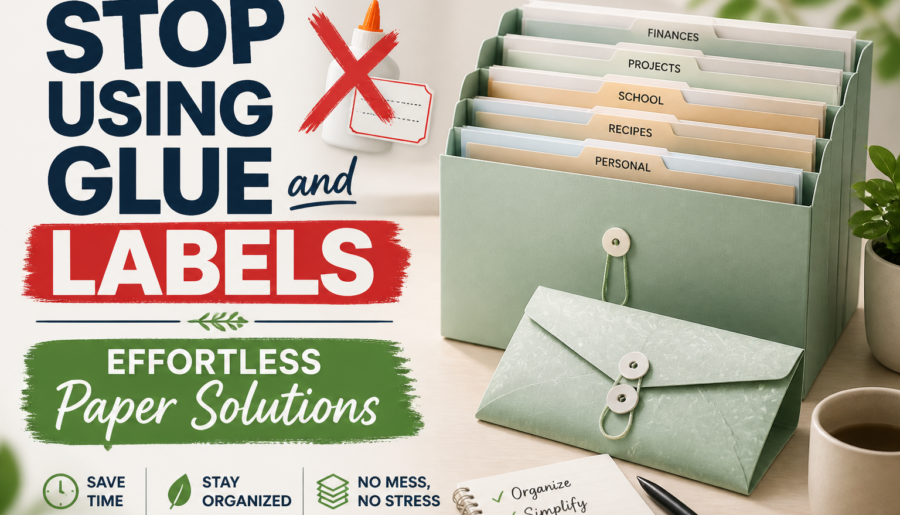 Stop Using Glue and Labels: Effortless Paper Solutions