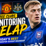 Illustration of Three Clubs Monitoring Delap: Friday’s Best Transfer Gossip Roundup