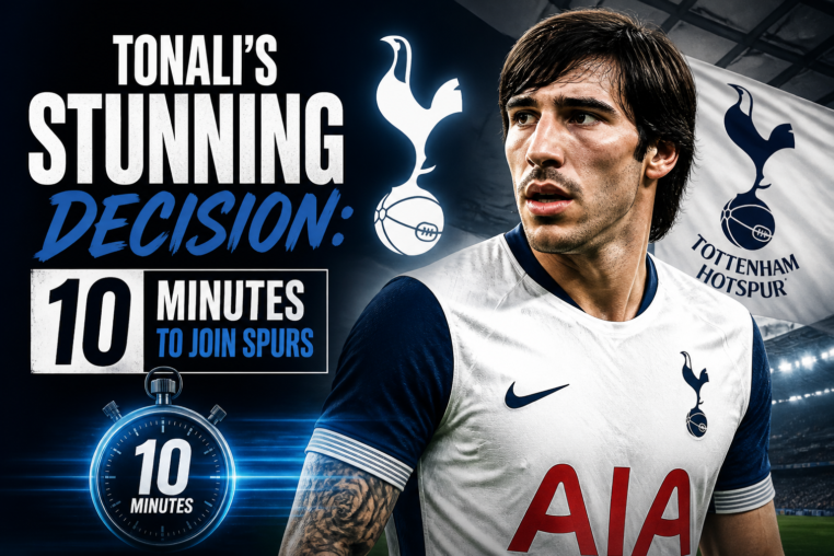 Illustration of Tonali’s Stunning Decision: 10 Minutes to Join Spurs