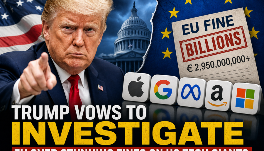 Trump Vows to Investigate EU Over Stunning Fines on US Tech Giants