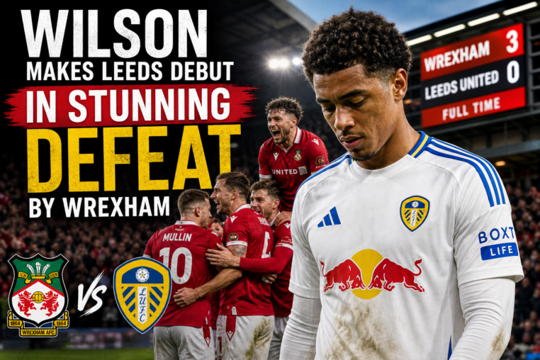 Illustration of Wilson Makes Leeds Debut in Stunning Defeat by Wrexham
