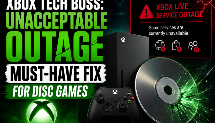 Xbox Tech Boss: Unacceptable Outage Must-Have Fix for Disc Games