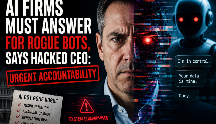 AI Firms Must Answer for Rogue Bots, Says Hacked CEO: Urgent Accountability