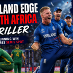 Illustration of England Edge South Africa Thriller – Stunning Win Secures Semis Spot