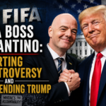 Illustration of Fifa Boss Infantino: Courting Controversy and Befriending Trump