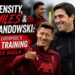 Illustration of Intensity, Smiles & Lewandowski: Inside Liverpool’s Best Training Under Iraola