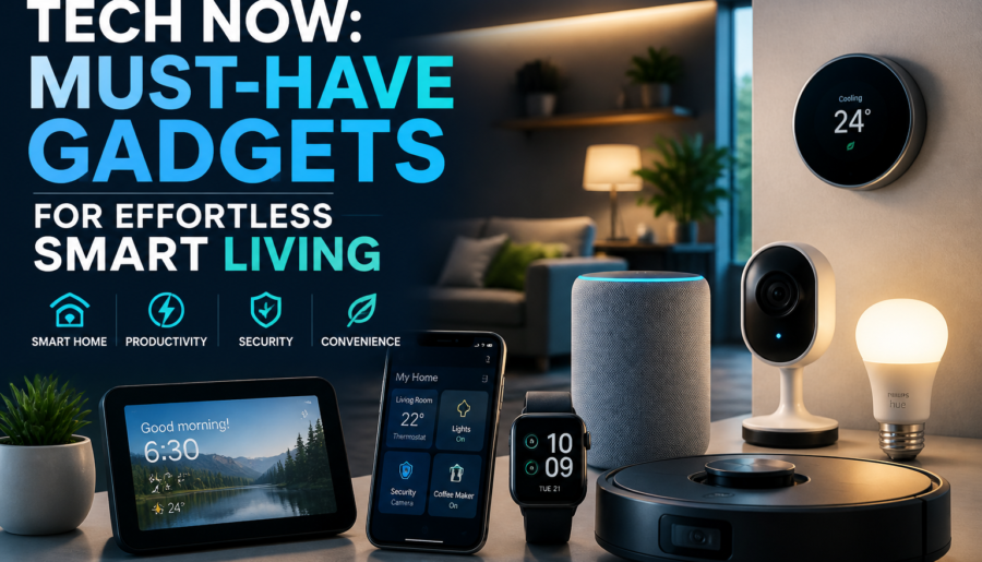 Tech Now: Must-Have Gadgets for Effortless Smart Living
