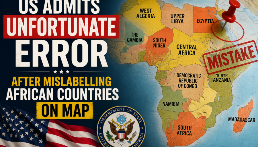 US Admits Unfortunate Error After Mislabelling African Countries on Map
